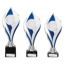 Volcano Trophy | Silver & Blue | 230mm