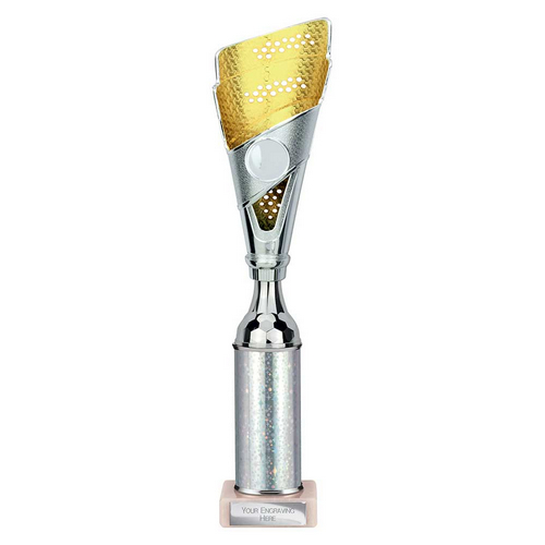 Predator Tube Trophy | Silver & Gold | 335mm