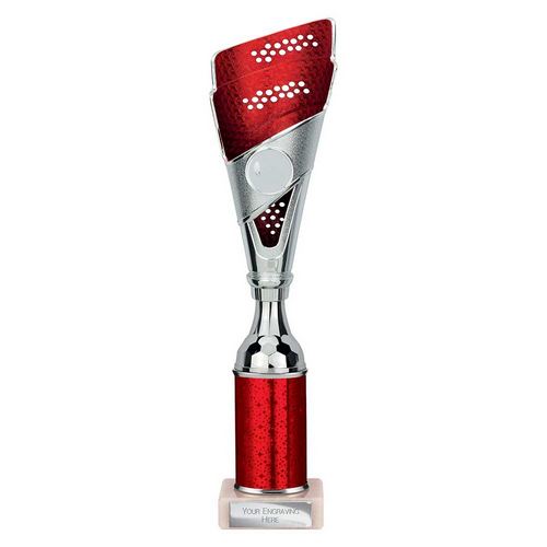 Predator Tube Trophy | Red & Silver | 310mm