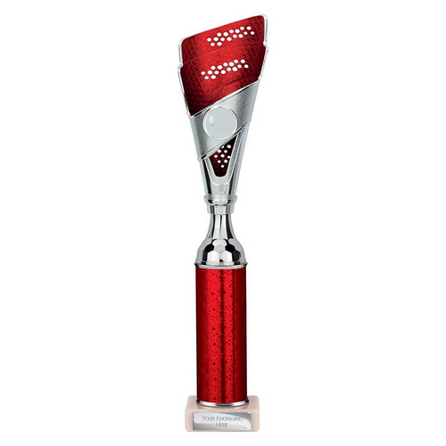 Predator Tube Trophy | Red & Silver | 360mm