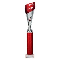 Predator Tube Trophy | Red & Silver | 410mm