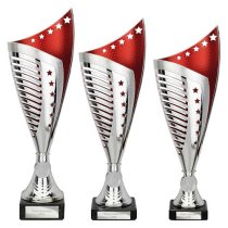 Nebula Trophy | Silver & Red | 320mm