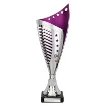 Nebula Trophy | Silver & Purple | 330mm