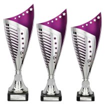 Nebula Trophy | Silver & Purple | 330mm