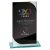 Seismic Mirror Glass Trophy | Black & Silver | 170mm - CR25118B