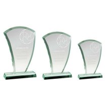 The Wave Glass Trophy | 15mm Thick | 165mm