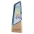 Mountain Peak Glass Trophy | Beechwood | 250mm - CR25471B